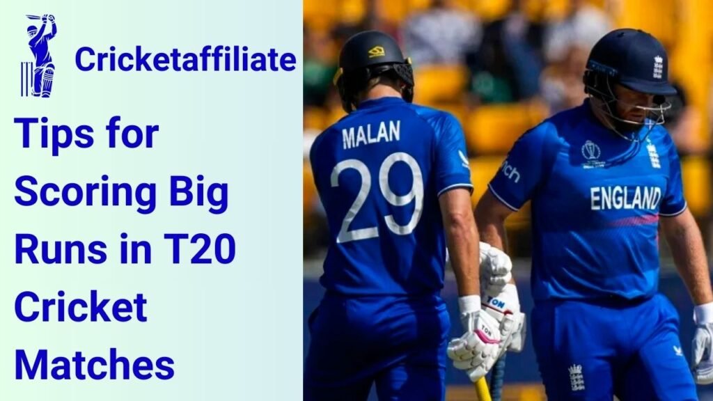 Tips for Scoring Big Runs in T20 Cricket Matches