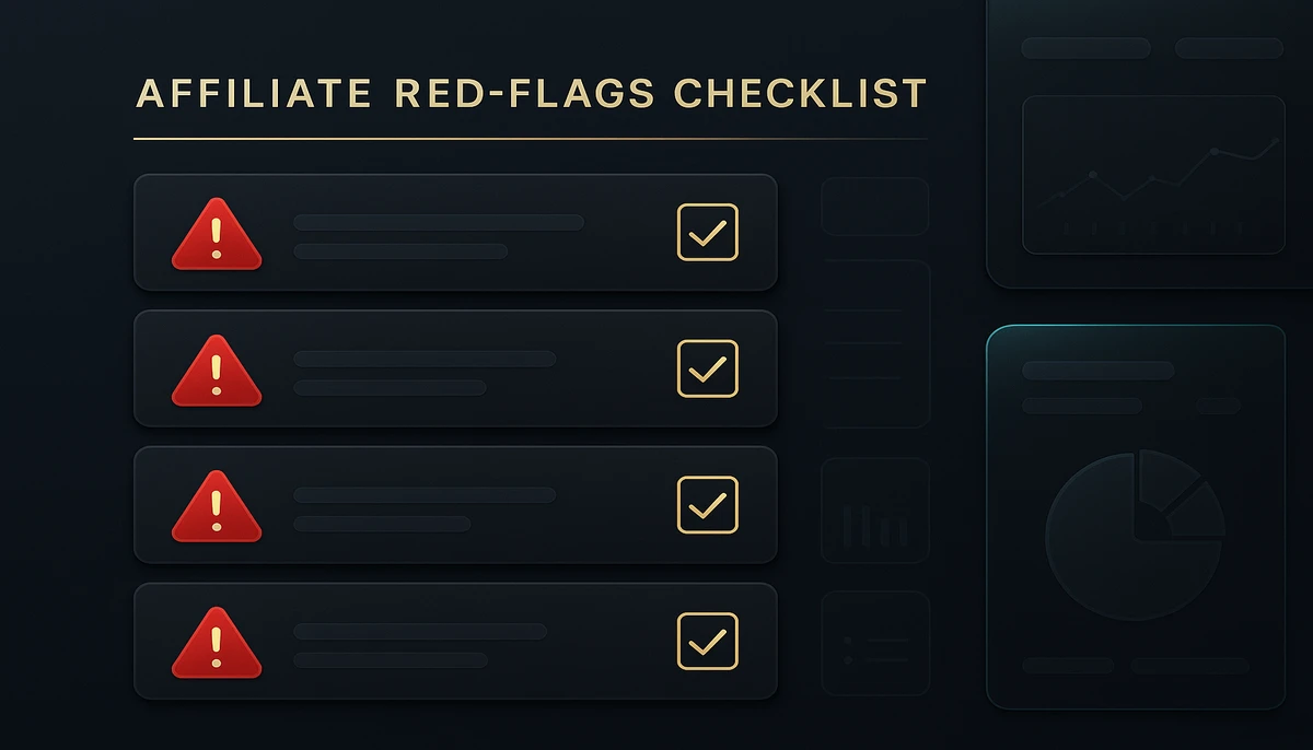 Affiliate program red flags checklist