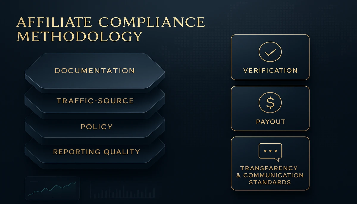 Affiliate compliance standards framework